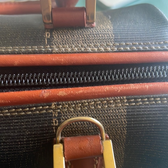 Sold elsewhere - Fendi Mini Pequin Boston Bag Brown Handles - Picture 14 of 16